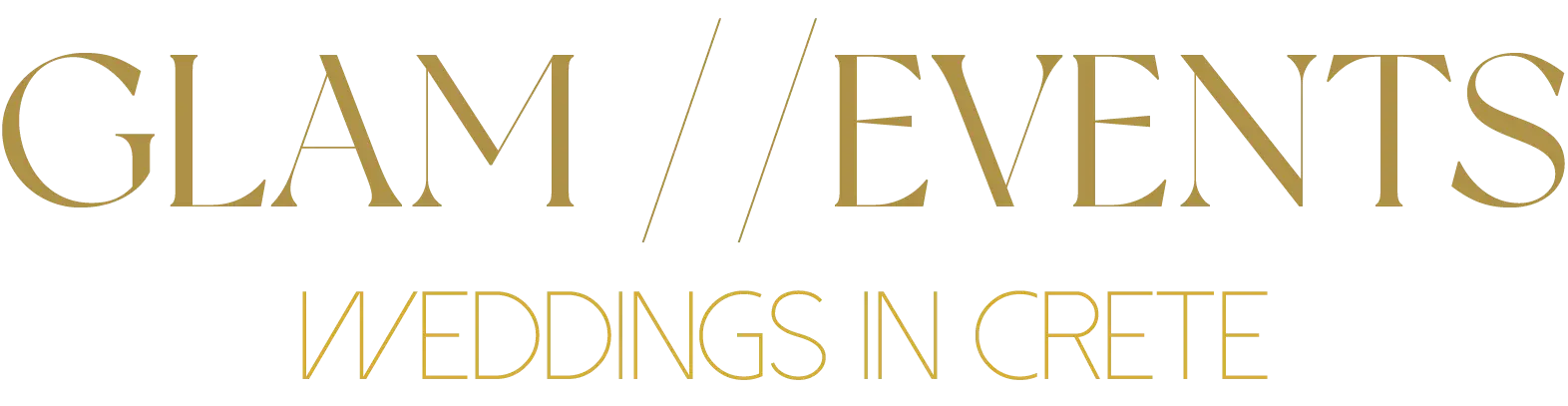 Glam Events Logo yellow